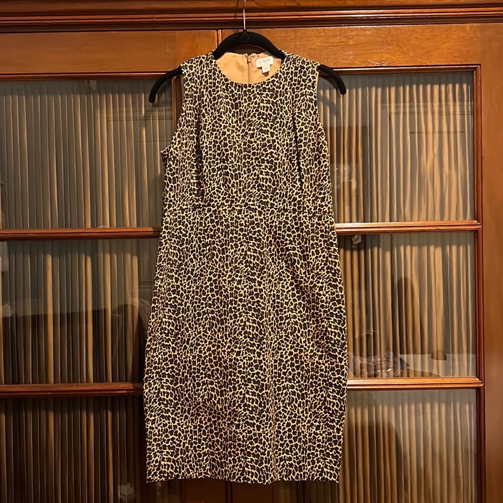 J Crew leopard dress  NWOT